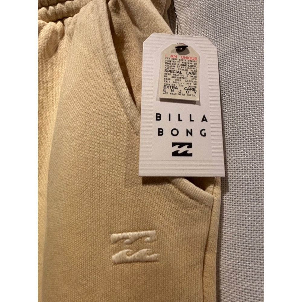 Billabong Perfect Weekend J NDPT Sweatpants Beige Tan Joggers L/12 NEW